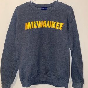 UWM - Milwaukee Gray Crew Neck - Size: Small